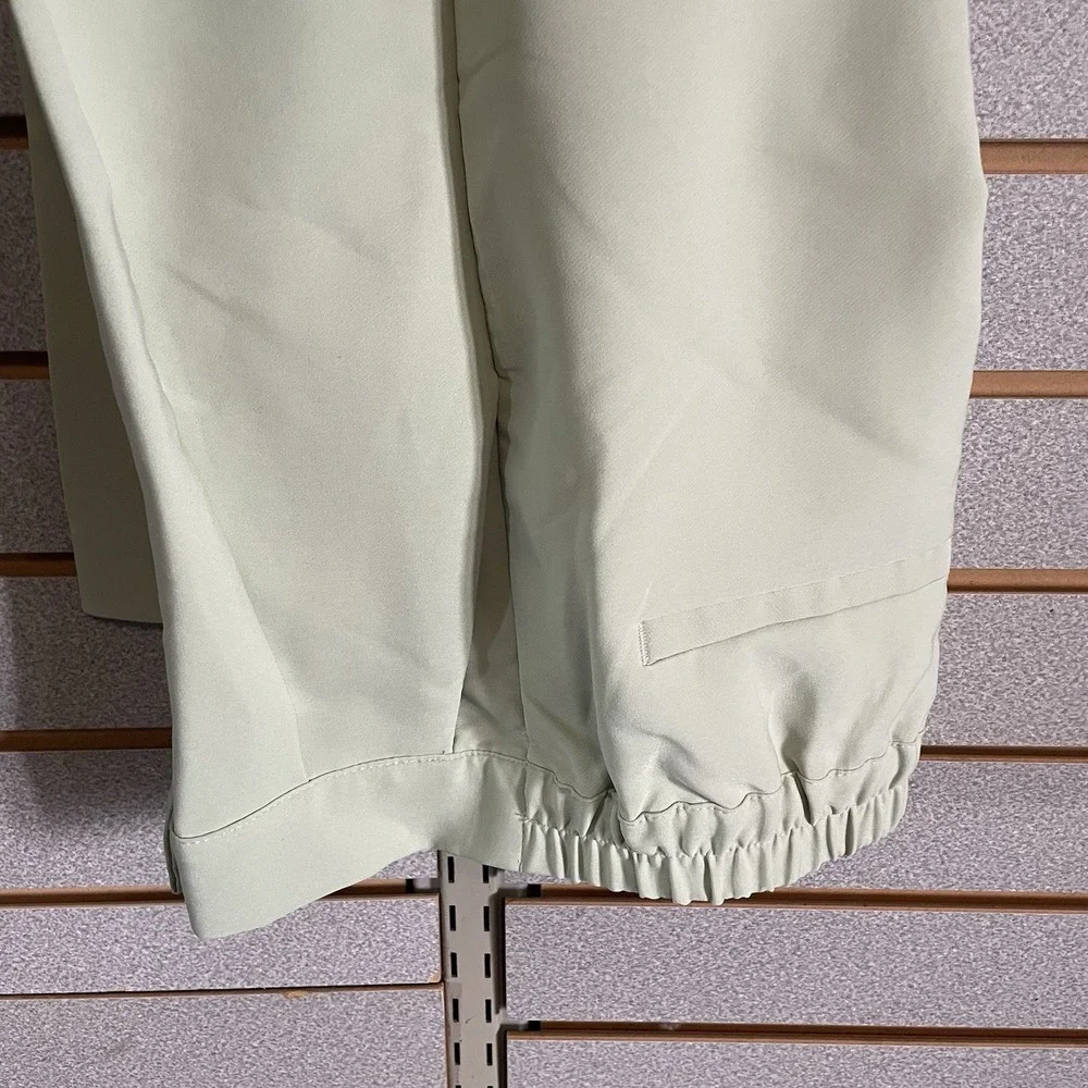 Love‎ Tree M Light Green Lightweight Dress Pants Pockets Elastic Waist Boutique - Picture 8 of 9